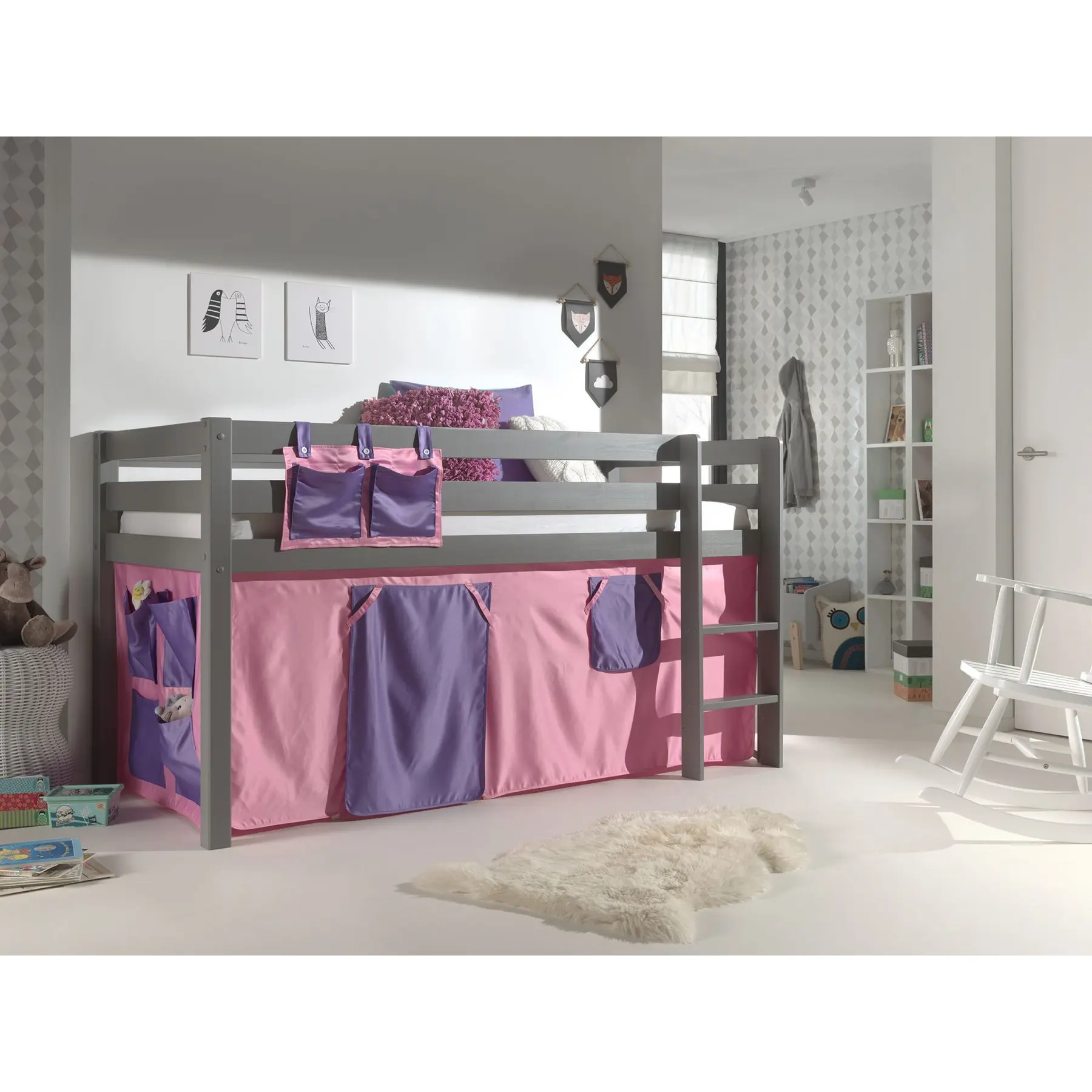 Rideau pour lit compact enfant Vipack Bella Pino/Scott