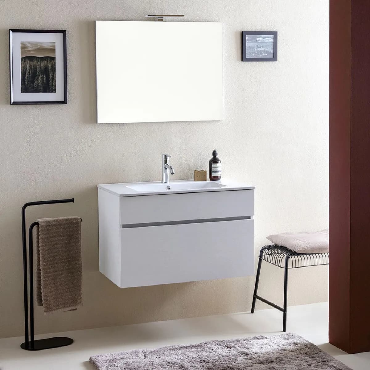 Kiamami valentina Meuble salle de bain Sole - Blanc
