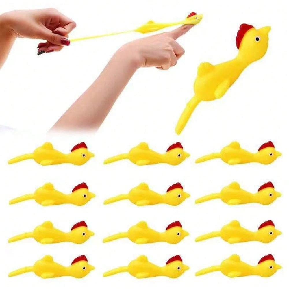 Jeu Amusant Et Astucieux De 12 Pièces De Lance-pierre Pour Dindes : Lancement D'un Nouveau Poulet Wall-sticky Pour Farce Et Effrayer ! Les Paquets