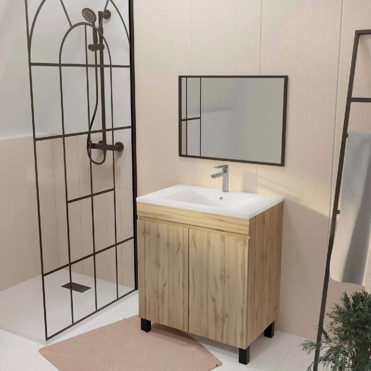 Meuble salle de bain 70 cm