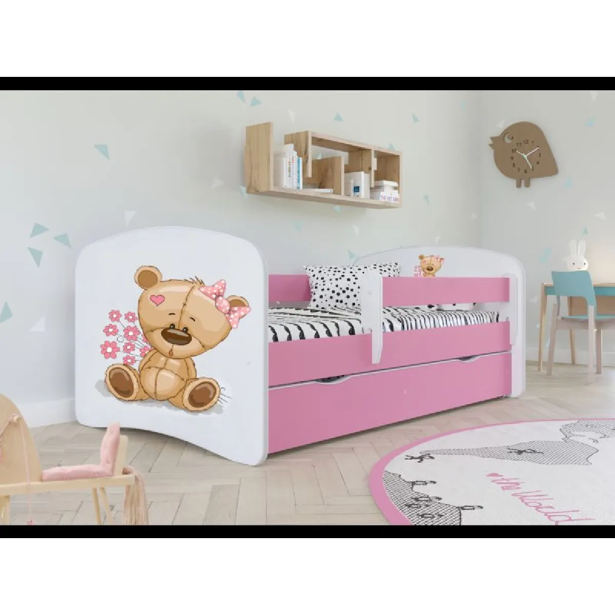 Lit bébé nounours Babydreams - Rose