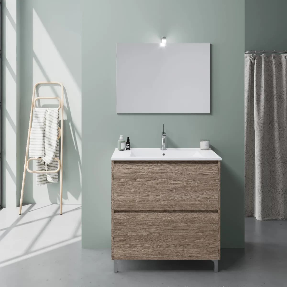 Kiamami valentina ensemble salle de bain - Chêne