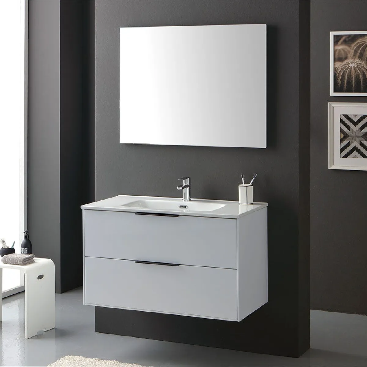 Kiamami valentina Meuble salle de bain Parigi - Noir