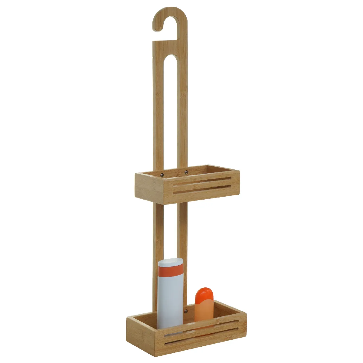 Mendler Tablette de douche en bambou - Marron